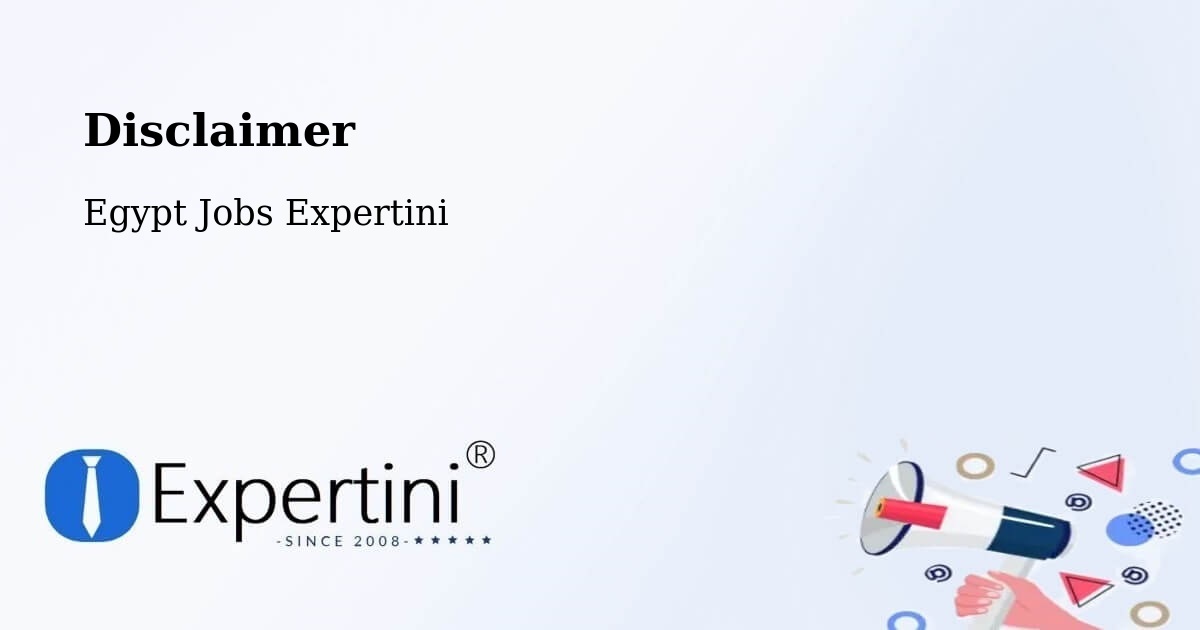 Disclaimer – Munshāt ‘Alī Āghā - Egypt Jobs Expertini